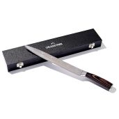 "GRANDTIES 10" Damascus Slicing Knife - High Carbon German Steel, Ergonomic Pakkawood Handle, Perfect Gift for Chefs"