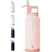 GROSCHE Alpine Flip n Sip 40 oz Insulated Water Bottle Stainless Steel Leakproof Flask with Straw for Gym Travel Outdoor Use Rose Pink