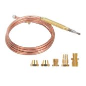 Universal Gas Thermocouple Replacement Kit for Stoves & Fireplaces - Easy Install Adaptors