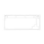 Glorious Top Frame for GMMK PRO - Premium Aluminum Mount for 75% Gaming Keyboard (E-White) - Perfect for PC Gaming & Programming