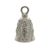 Guardian Bell Good Luck Motorcycle Bell with Keyring & Velvet Bag - Lead-Free Pewter, Made in USA