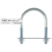 Buy Hampton Coarse Zinc-Plated Steel U-Bolts 5/16 in. x 2 in. x 3 in. - Pack of 10 for Durable Fastening Solutions