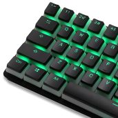 Happy Balls PBT Backlit Pudding Keycap Set for 61/87/104 MX Switches - Translucent OEM Profile (Black)