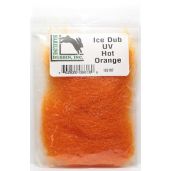 Buy Hareline Ice Dub UV Hot Orange - Premium Fly Tying Material for Vibrant Patterns