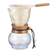 Buy Hario Woodneck Drip Pot 480ml - Stylish Acacia Wood Coffee Maker for Perfect Brews