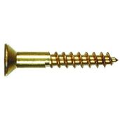 "Buy Hillman No. 10 x 1-1/4" Brass Wood Screws - 100 Pack Phillips Flat Head for Durable Projects"