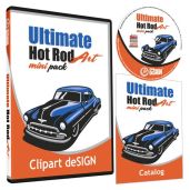 Hot Rod Cars Clipart Vinyl Cutter Plotter Images Vector Graphics CD-ROM for Creative Projects