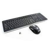 I-Rocks RF-6577L-BK Retro Wireless Keyboard and Mouse Combo Black 2.4GHz Fast Response