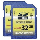 INLAND 32GB Class 10 SDHC Memory Card - Full Size UHS-I U1 for Trail Cameras (2 Pack) | Micro Center