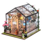 INSGEN DIY Miniature Furniture Kits for Adults Wooden Diorama Book Nook House Crafts 1:24 Scale Tiny Library Making Kit