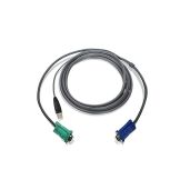 IOGEAR 10ft USB KVM Cable G2L5203U - Dark Gray for Seamless Device Switching