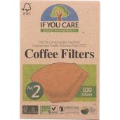 Buy If You Care FSC Unbleached No 2 Coffee Filters - 100 Count for Eco-Friendly Brewing