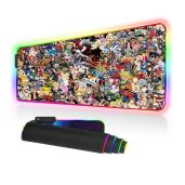 Imegny RGB Mouse Pad Large Extended Soft LED Mat with Multiple Lighting Modes 900x400mm 35.4x15.7 Inch