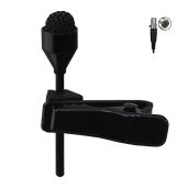 J K MIC-J 044 Lavalier Microphone: Omni-Directional Clip-On for Shure Wireless (Mini XLR TA4F)