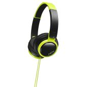 JVC Victor HA-S200-BG Foldable Headphones - Stylish Black & Green (Japanese Import)
