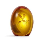 Jurassic Park Mosquito in Amber Resin Prop Replica - Official 3-Inch Collectible Paperweight