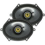 Upgrade Your Sound: KICKER CS Series CSC68 6x8 Inch Car Audio Speakers (2 Pack) - Black