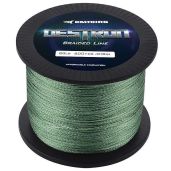 KastKing Destron Braided Fishing Line 300 Yds - Moss Green, 8lb, 0.13mm | Durable & Strong Fishing Gear