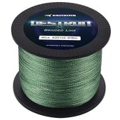 KastKing Destron Braided Fishing Line 15lbs 300 Yards - Moss Green for Ultimate Strength & Durability