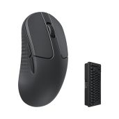 Keychron M3 Mini 4K Wireless Mouse: Ultra-Lightweight 55g, 26,000 DPI, Bluetooth 5.1 & Wired for Windows, Mac, Linux - Black