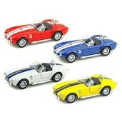 Shop Kinsmart 1/32 Scale Diecast 1965 Shelby Cobra 427 S/C - 4 Color Pullback Action Set