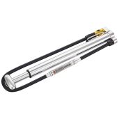 LEZYNE Micro Floor Drive Hand Pump: High Pressure with Gauge - Silver Edition