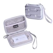 LTGEM Hard Protective Case for Samsung T7 T7 Touch Portable SSD 1TB 2TB 500GB USB 3.2 External Drive Travel Storage Shockproof Cover Silver