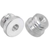LUORNG 2PCS 1/4'' to 5/8'' Threaded Screw Adapter for Microphone Stands & Tripods - Bosch Compatible