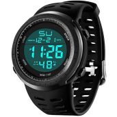 LYMFHCH Men's Digital Watch, Sports Waterproof Military Watches for Men LED Casual Stopwatch Alarm Tactical Army Watch