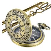LYMFHCH Vintage Pocket Watch with Roman Numerals - Perfect Gift for Christmas, Graduation & Father's Day