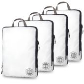 Extra Large Compression Packing Cubes - 4 Piece Ultralight Travel Organizers by TRIPPED Travel Gear