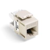 Leviton 61110-RT6 Extreme 6+ QuickPort Connector - CAT 6, Light Almond | High-Speed Networking Solution