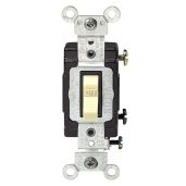 Leviton CS120-2I 20-Amp Toggle Switch: Commercial Grade, Quiet, Ivory - Perfect for 120/277V Applications