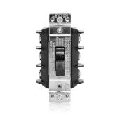 Leviton MS303-DS 30 Amp Motor Starter: Industrial Grade 3-Phase AC Disconnect, Non-Grounding, 600 Volt Toggle Switch