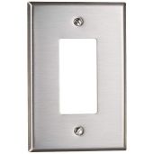 Leviton SO26 Oversized 1-Gang Decora/GFCI Wallplate - Stainless Steel Device Mount