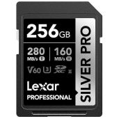 Lexar 256GB Professional SILVER PRO SDXC Card - UHS-II, 4K Video, 280MB/s Read Speed for Photographers & Videographers