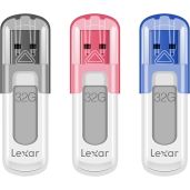 Lexar 32GB JumpDrive V100 USB 3.2 Gen 1 - 3-Pack Flash Drive for Fast Storage & Backup (Up to 100MB/s)