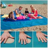 Buy Lopie Sand Proof Blanket - Lightweight, Compact, Fast Dry Beach Mat (Blue, 79x79) | Waterproof & Easy Clean for Ultimate Comfort