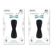 LoveHandle Universal Grip for Smartphones & Tablets - Black Elastic Strap, 2-Pack (LH-01-2PackBlack) - Secure & Convenient!