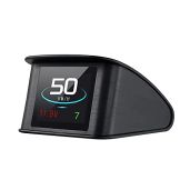 Lttrbx T600 Universal Car HUD Head Up Display Digital GPS Speedometer with Brake Test Overspeed Alarm for All Vehicles