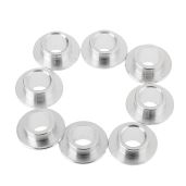 MUXSAM 8-Pack Inline Skate Bearing Spacers for 8mm Axles - Silver Wheel Center Bushings for Men & Women Outdoor Skating