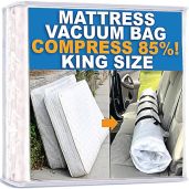 Best Mattress Vacuum Bag for Moving: Leakproof, Double Zip Seal for King Memory Foam & Inner Spring Storage