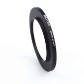 49mm to 67mm Metal Step Up Ring Adapter - CNC Machined Aluminum for Filters, Matte Black Finish