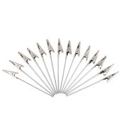 50 Pcs Metal Wire Alligator Clamps - DIY Craft Clips for Photos, Notes & Memo Holders