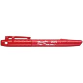 Milwaukee 48-22-3170 INKZALL Red Fine Point Markers - Durable, Vibrant Red Ink for Precision Marking