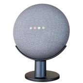 Mount Genie Pedestal for Nest Mini & Google Home Mini | Enhance Sound & Style | Best Clean Mount Holder (Charcoal)