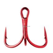 Mustad KVD Elite Triple Grip Treble Hooks - 2X Short, 1X Strong, Red Size 6 for Ultimate Fishing Performance