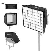 "NEEWER 12.2"x11.4" Softbox Diffuser with Grid & Bag for LED Video Lights - Perfect for Studio Photography & YouTube Soft Lighting"