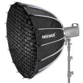 "NEEWER 33" Parabolic Softbox: Quick Setup, Diffusers & Honeycomb Grid for Aputure, Godox & Bowens Mount Lights"