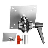 NEEWER Monitor Mount Adapter with VESA Mount, Aluminum Alloy Light Stand Adapter Dual 360° Ball Joint M4 Screw & 5/8" Receiver for Impact Screen Outdoor TV Stand, Max Load 14lb/6.3kg, MA001